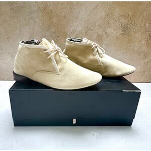 Repetto Derby Milk Paris Tan Beige Suede Chukka Desert Boots Size 38.5 (US 8)